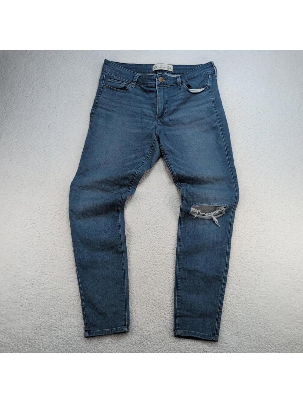 Abercrombie Jean Legging Women's 10R 30x29 Distressed Stretch Denim